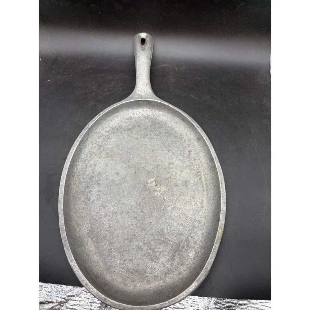 Service Ideas Inc SK-107CA Cast Aluminum Oval Sizzler Platter Serving Pan 15in